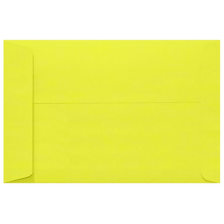 JAM Paper 10 x 13 Open End Envelopes, Citrus Yellow, 500/Pack