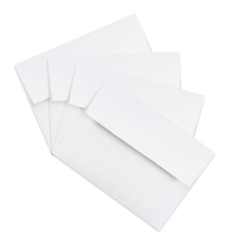 JAM Paper® 4Bar A1 Invitation Envelopes, 3.625 x 5.125, White, Bulk 500/Box