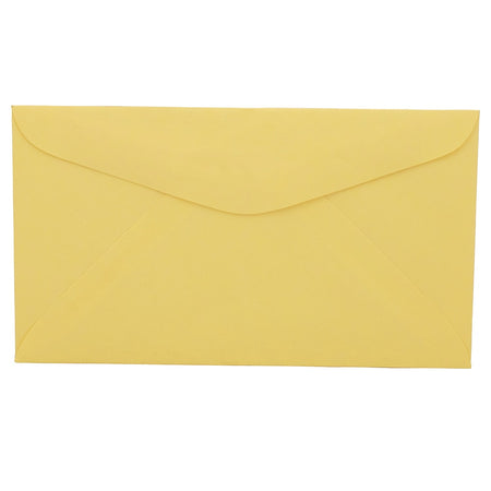 JAM Paper #6 3/4 Business Envelope, 3 5/8" x 6 1/2", Cary Yellow, 25/Pack