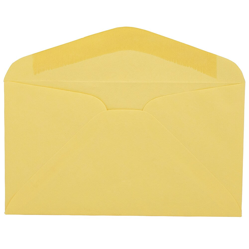 JAM Paper #6 3/4 Business Envelope, 3 5/8" x 6 1/2", Cary Yellow, 25/Pack