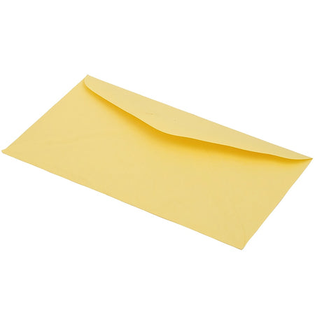 JAM Paper #6 3/4 Business Envelope, 3 5/8" x 6 1/2", Cary Yellow, 25/Pack