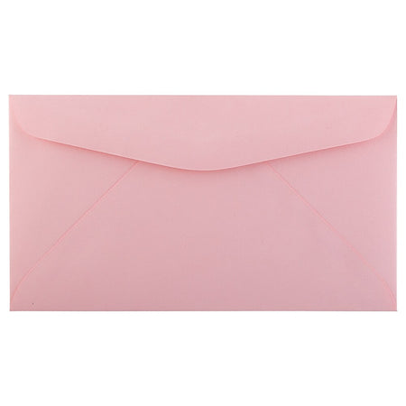 JAM Paper #6 3/4 Business Envelope, 3 5/8" x 6 1/2", Pink, 25/Pack