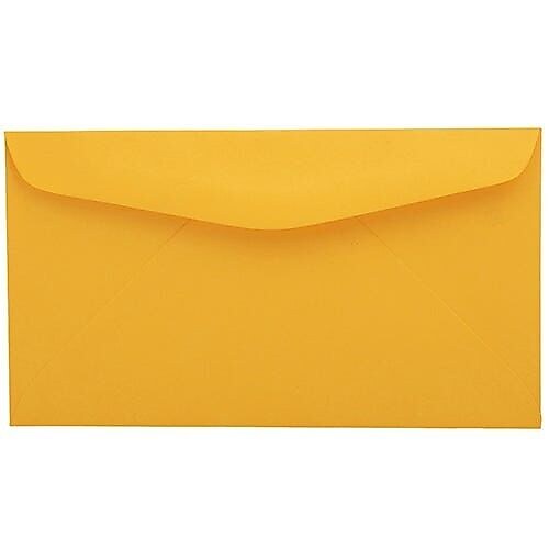 JAM Paper #6 3/4 Invitation Envelope 3 5/8" x 6 1/2", Goldenrod, 100/Pack