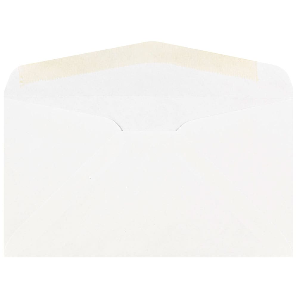 JAM Paper #6 3/4 Invitation Envelope, 3 5/8" x 6 1/2", White, 25/Pack