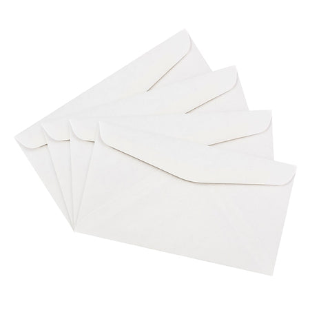 JAM Paper #6 3/4 Invitation Envelope, 3 5/8" x 6 1/2", White, 25/Pack