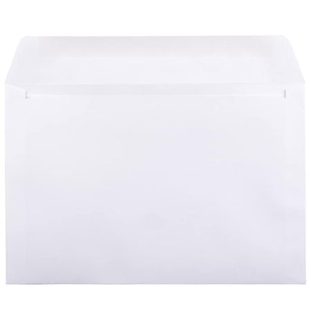 JAM PAPER 6 x 9 Booklet Commercial Envelopes, White, 100/Pack