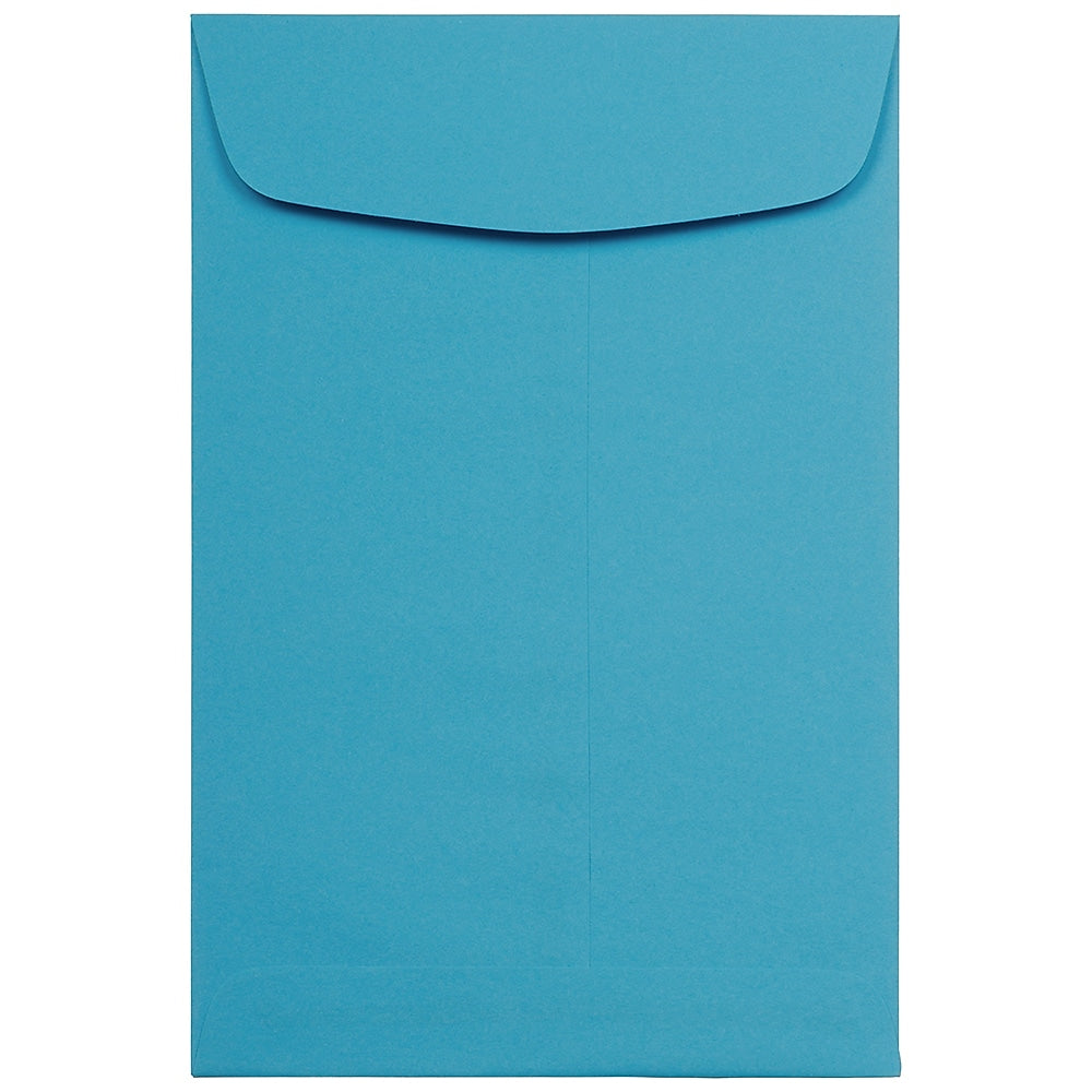 JAM Paper® 6 x 9 Open End Catalog Colored Envelopes, Blue Recycled, Bulk 250/Box