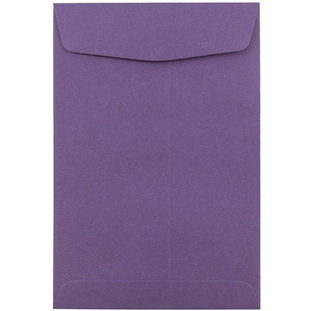 JAM Paper 6 x 9 Open End Catalog Envelopes, Dark Purple, 25/Pack