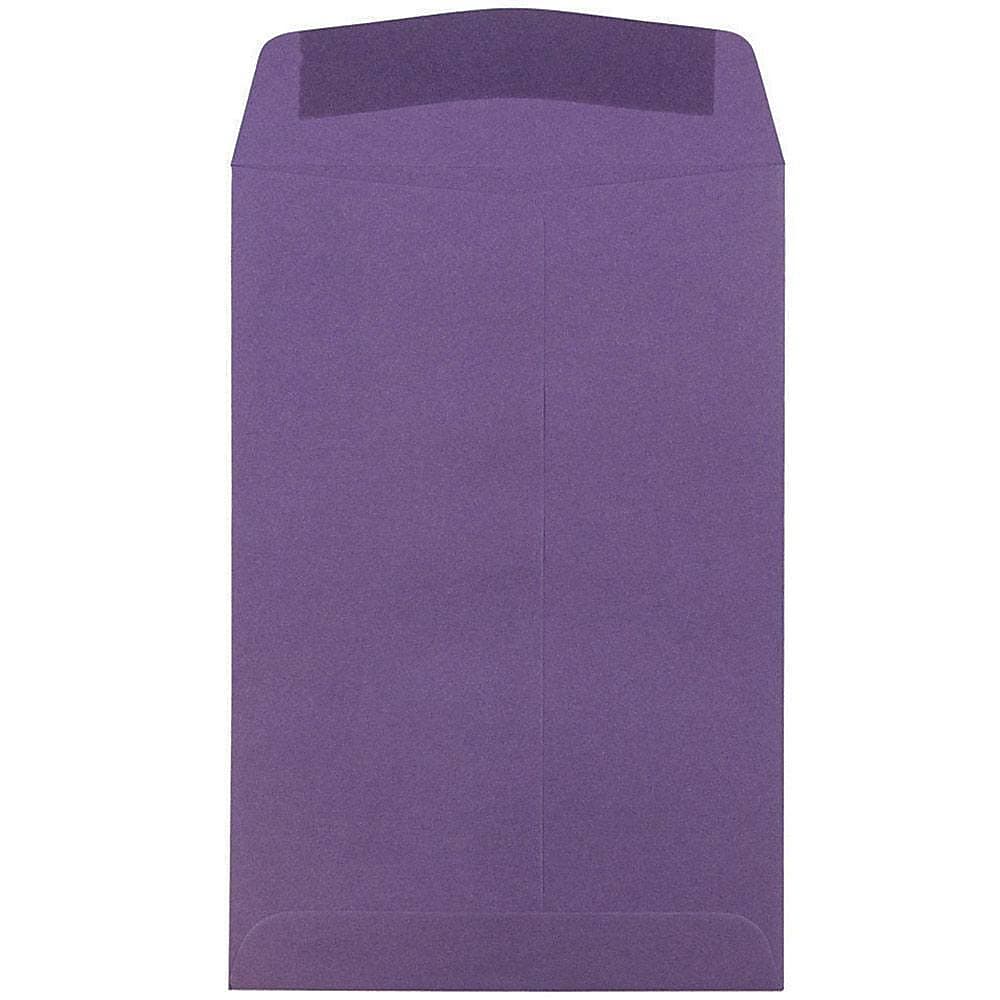 JAM Paper 6 x 9 Open End Catalog Envelopes, Dark Purple, 25/Pack