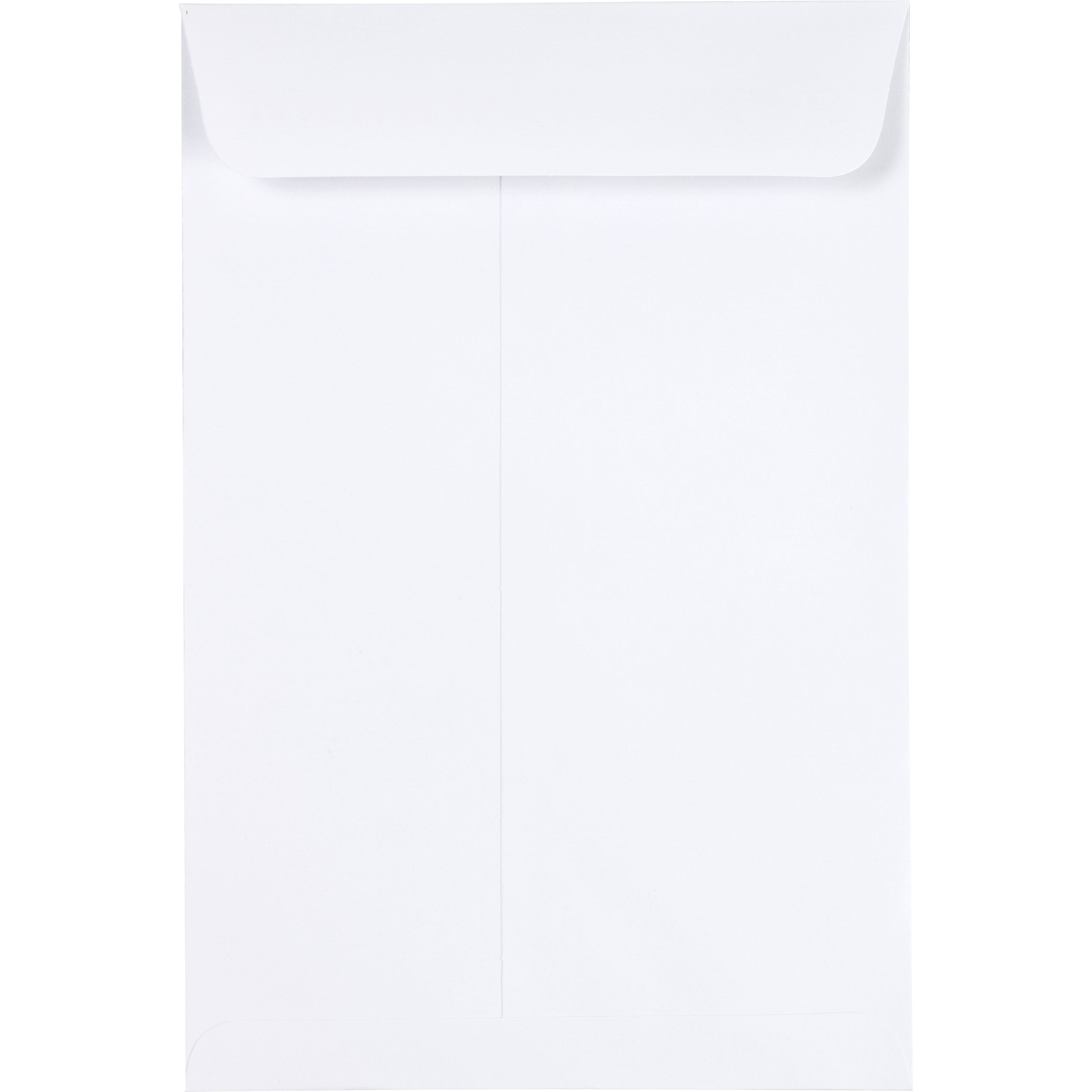 JAM Paper 6 x 9 Open End Envelopes, 28lb, White, 50 Pack