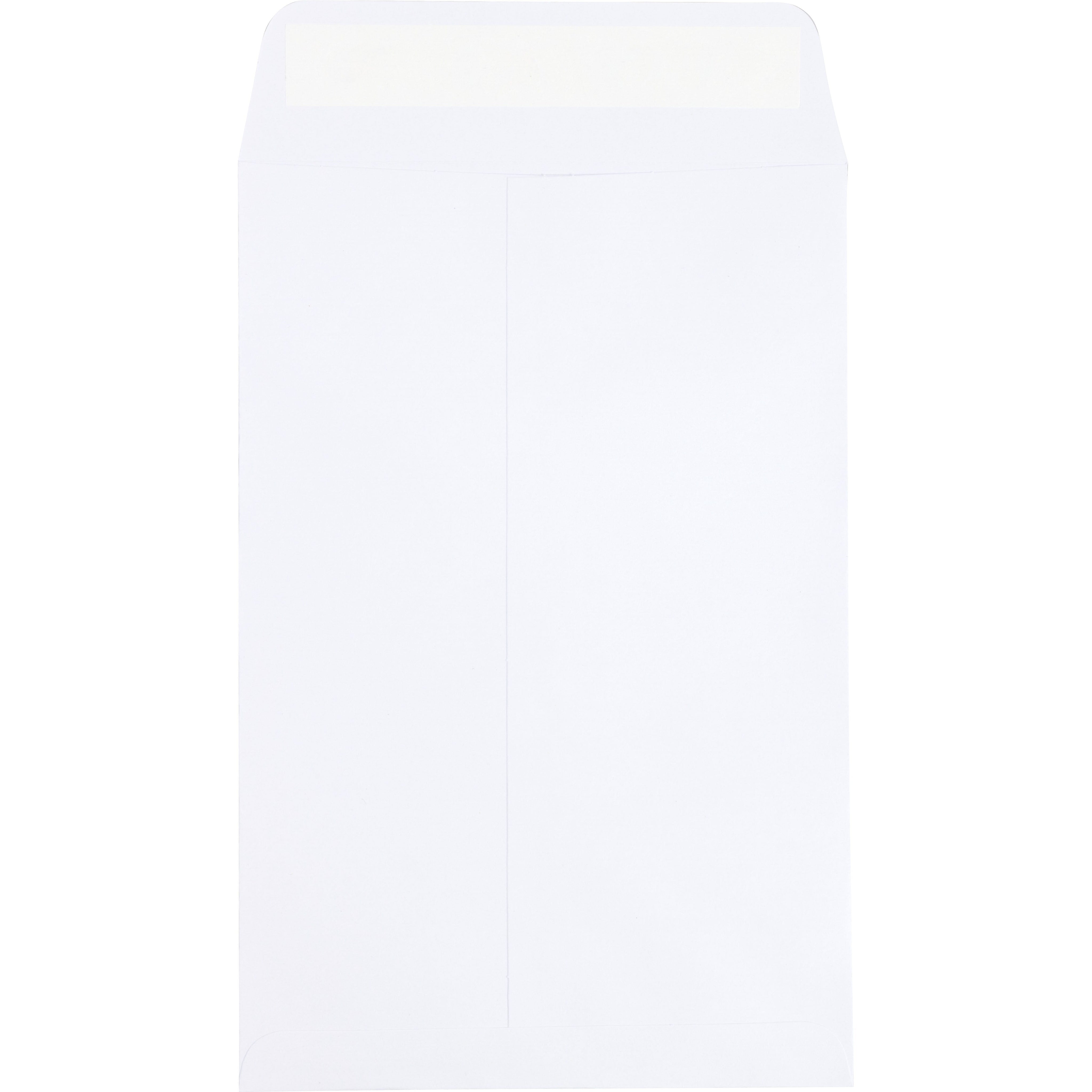 JAM Paper 6 x 9 Open End Envelopes, Peel & Seal, White, 500 Pack