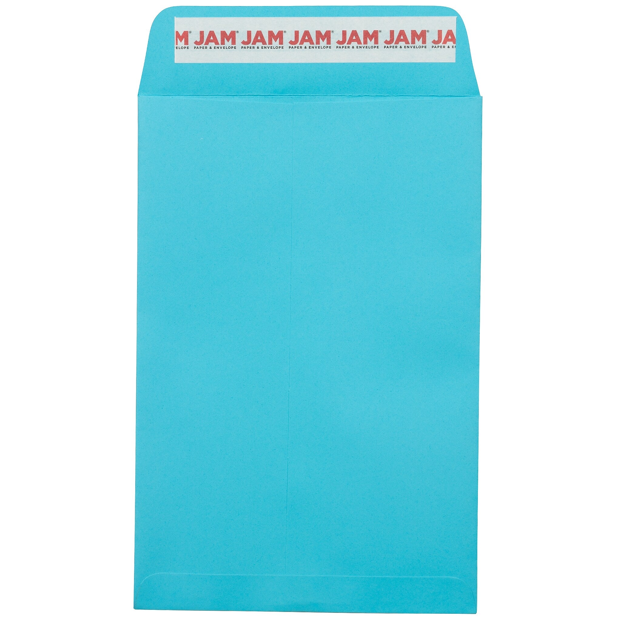 JAM Paper 6 x 9 Open End Envelopes ,Pool , 50 Pack, Blue