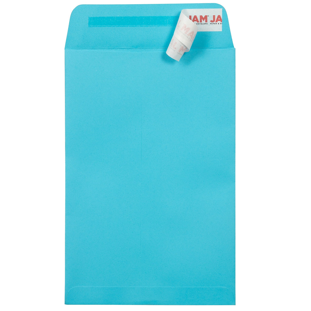 JAM Paper 6 x 9 Open End Envelopes ,Pool , 50 Pack, Blue