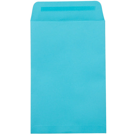 JAM Paper 6 x 9 Open End Envelopes ,Pool , 50 Pack, Blue