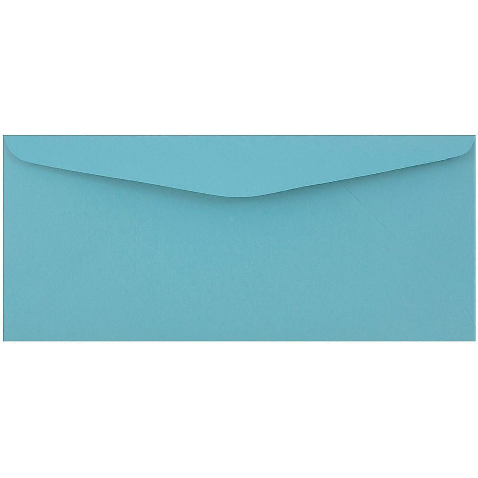 JAM Paper #9 Business Colored Envelopes, 3.875 x 8.875, Blue Recycled, Bulk 1000/Carton