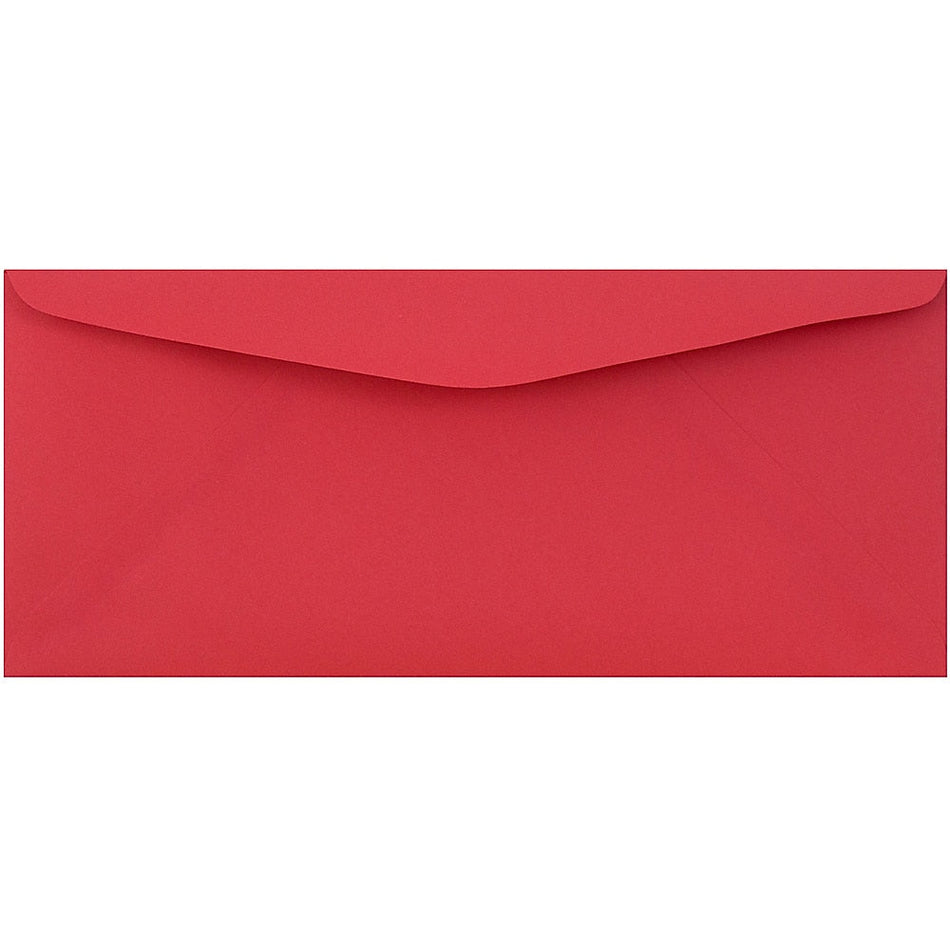 JAM Paper #9 Business Colored Envelopes, 3.875 x 8.875, Red Recycled, 25/Pack