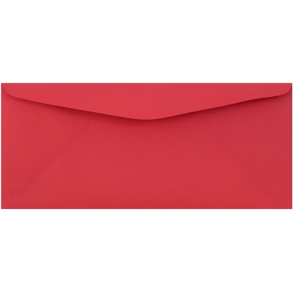 JAM Paper® #9 Business Colored Envelopes, 3.875 x 8.875, Red Recycled, Bulk 500/Box