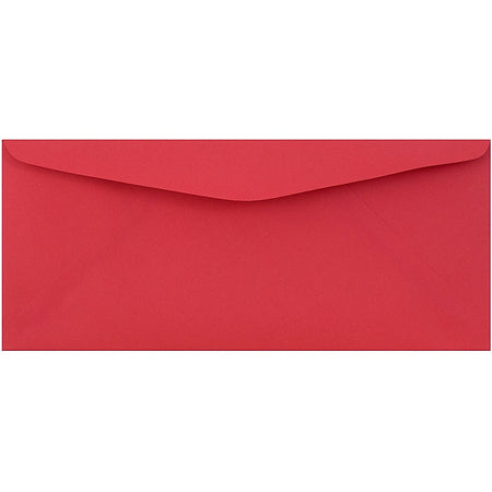 JAM Paper® #9 Business Colored Envelopes, 3.875 x 8.875, Red Recycled, Bulk 500/Box