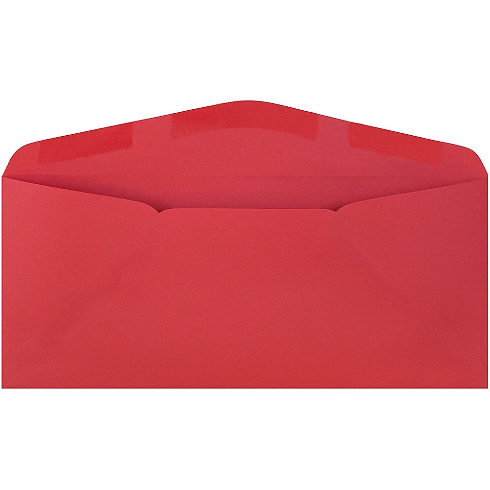 JAM Paper® #9 Business Colored Envelopes, 3.875 x 8.875, Red Recycled, Bulk 500/Box
