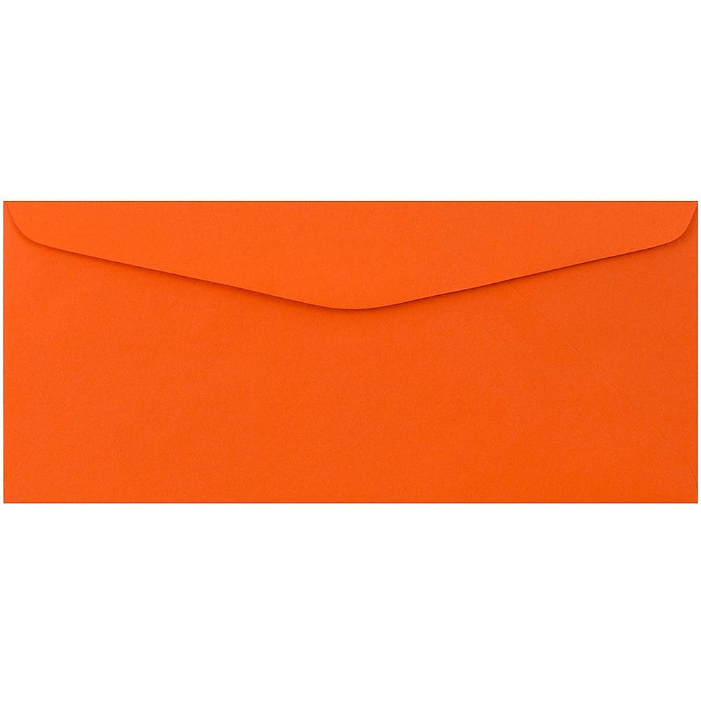 JAM Paper #9 Business Envelope, 3 7/8" x 8 7/8", Orange, 25/Pack