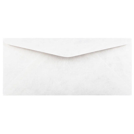 JAM Paper #9 Tear-Proof Envelopes, 3.875 x 8.875, White, 50/Pack