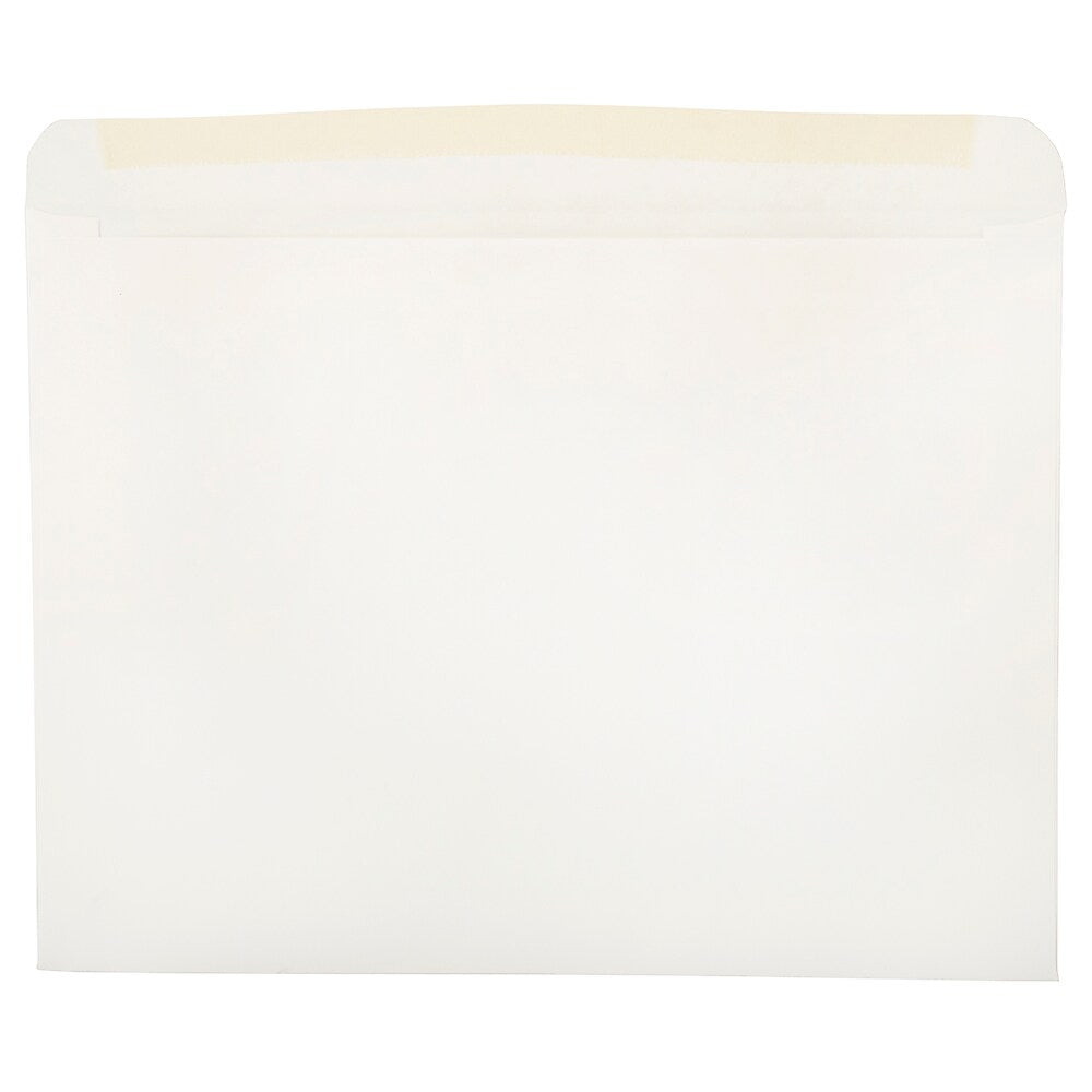 JAM Paper 9 x 12 Booklet Commercial Window Envelopes, White, Bulk 1000/Carton