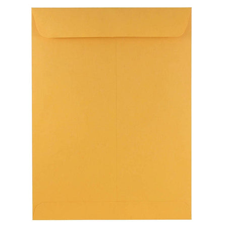 JAM Paper 9" x 12" Open End Catalog Envelopes, Brown Kraft Manila, 50/Pack