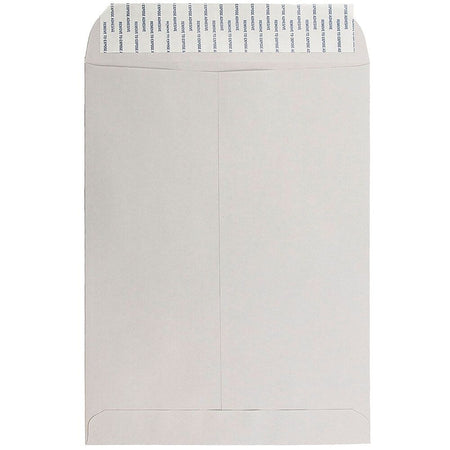 JAM Paper 9 x 12 Open End Catalog Envelopes with Peel and Seal Closure, Light Grey, 25/Pack