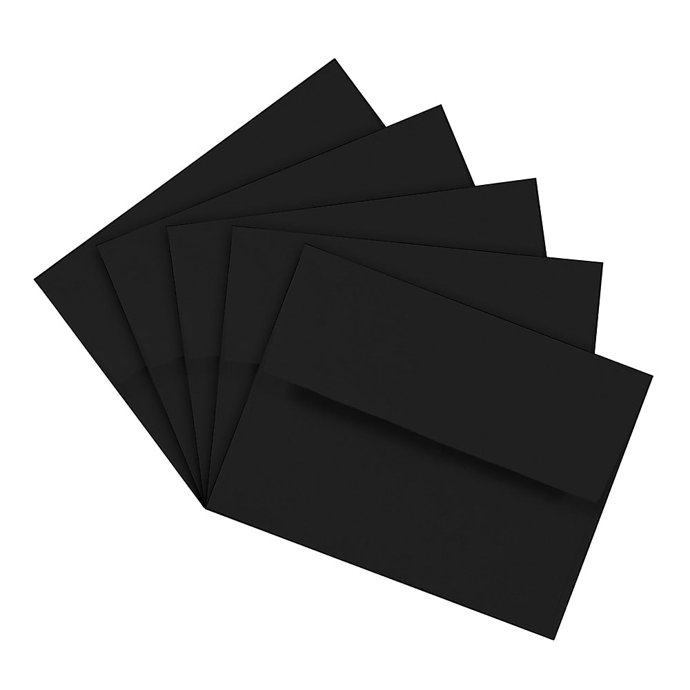 JAM Paper® A2 Invitation Envelopes, 4.375 x 5.75, Black, 25/Pack