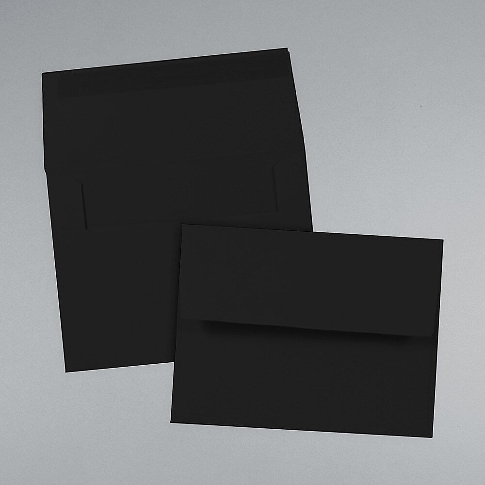 JAM Paper® A2 Invitation Envelopes, 4.375 x 5.75, Black, 25/Pack