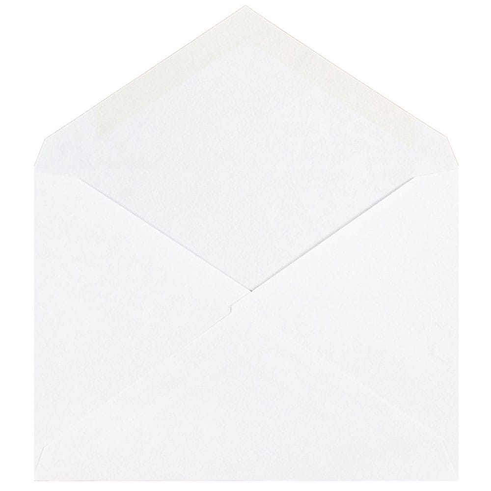 JAM Paper® A2 Invitation Envelopes with V-Flap, 4.375 x 5.75, White, Bulk 500/Box