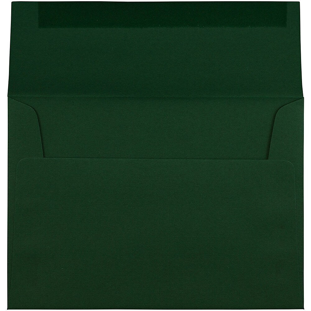 JAM Paper® A6 Invitation Envelopes, 4.75 x 6.5, Dark Green, 25/Pack