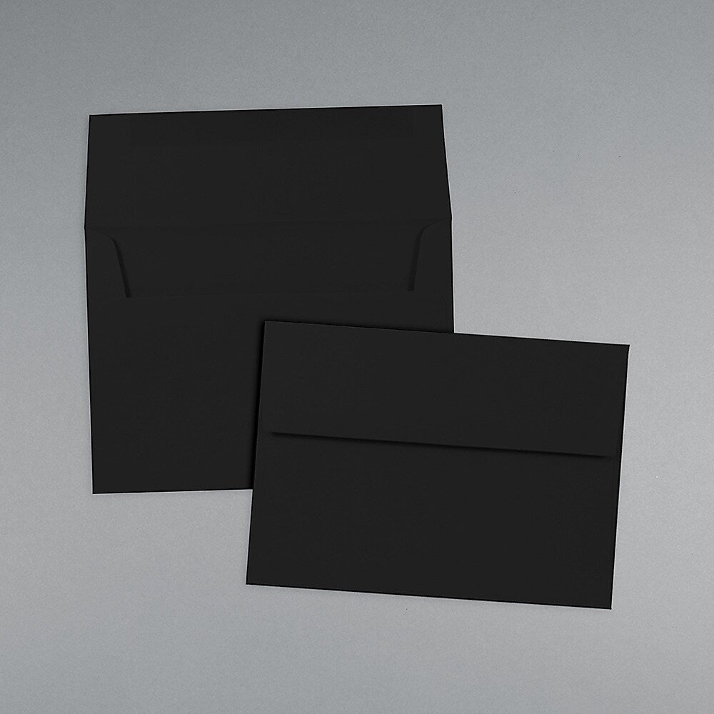 JAM Paper® A7 Invitation Envelopes, 5.25 x 7.25, Black, Bulk 1000/Carton
