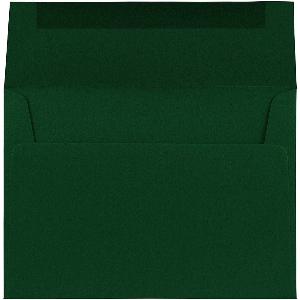 JAM Paper® A7 Invitation Envelopes, 5.25 x 7.25, Dark Green, 25/Pack