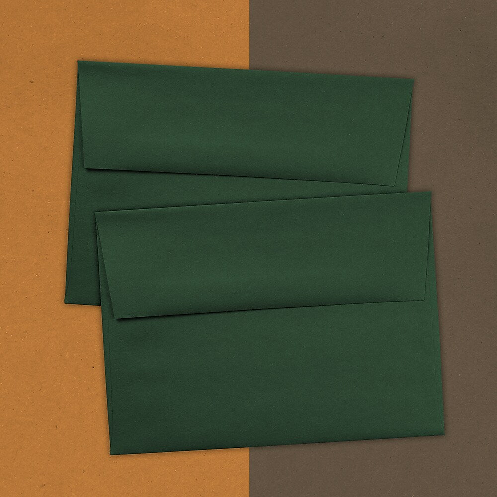JAM Paper® A7 Invitation Envelopes, 5.25 x 7.25, Dark Green, 25/Pack