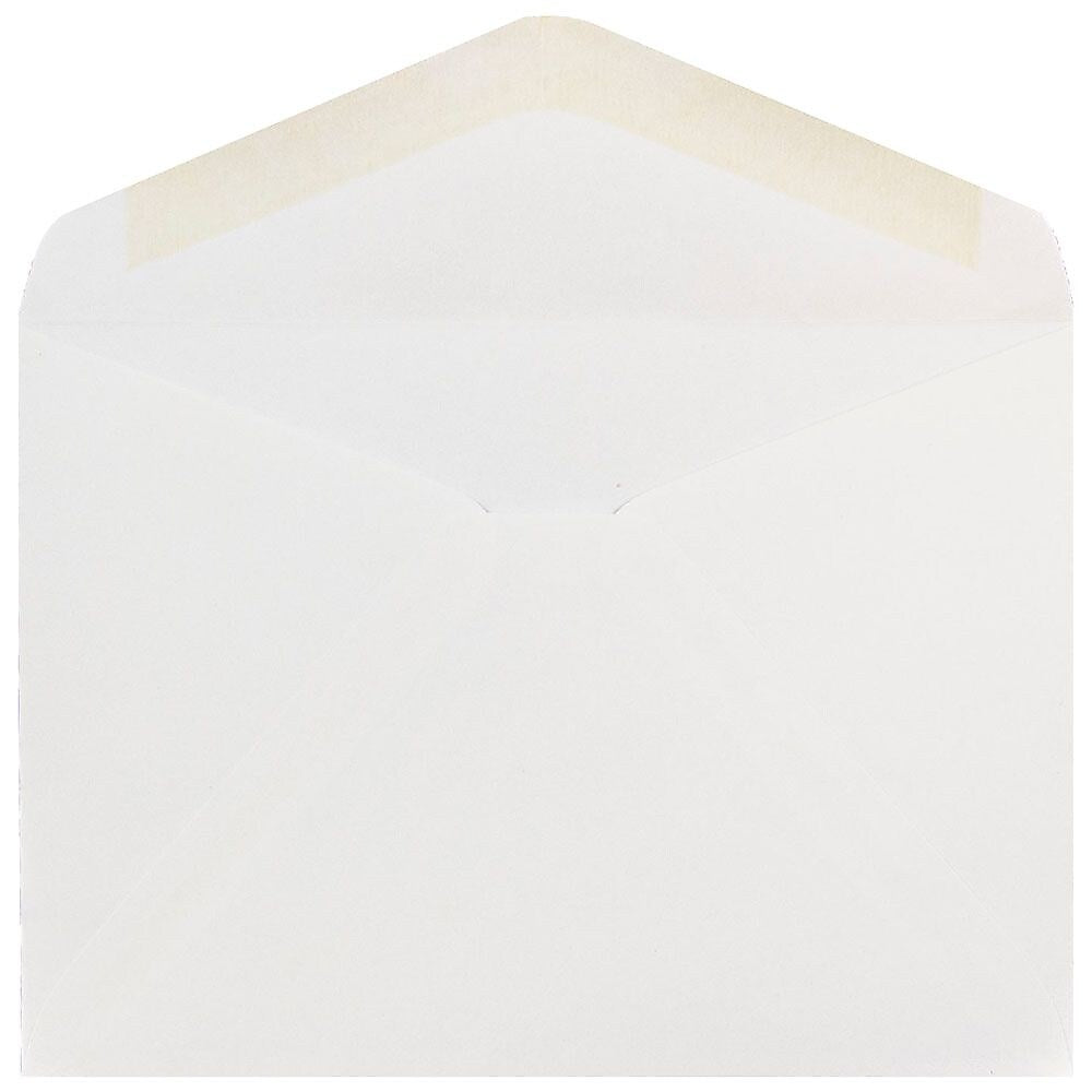 JAM Paper® A7 Invitation Envelopes with V-Flap, 5.25 x 7.25, White, Bulk 500/Box