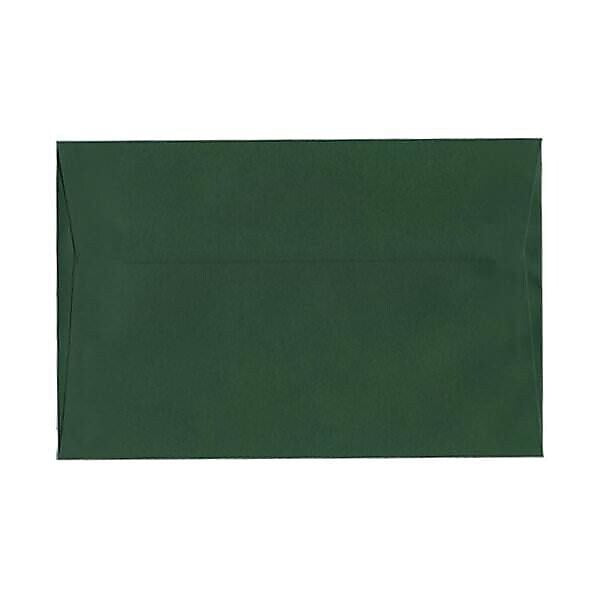 JAM Paper® A9 Invitation Envelopes, 5.75 x 8.75, Dark Green, 25/Pack
