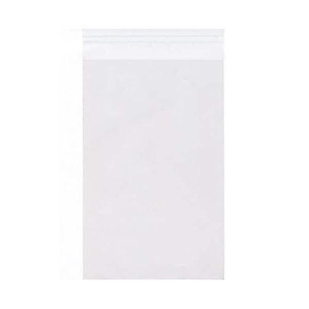 JAM Paper Cello Sleeves with Peel & Seal Closure, 10 x 13, Clear, 100/Pack