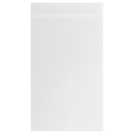 JAM Paper Cello Sleeves with Peel & Seal Closure, 5.9375 x 8.875, Clear, 1000/Carton