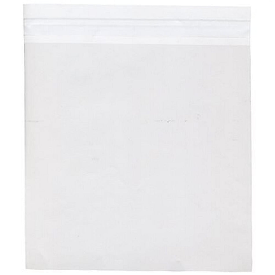 JAM Paper Cello Sleeves with Self-Adhesive Closure, 9.25 x 9.25, Clear, 100/Pack