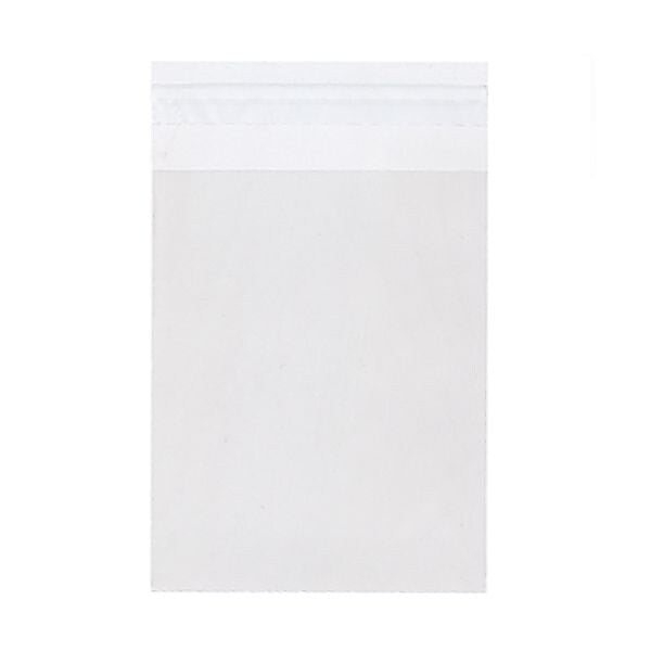 JAM Paper Cello Sleeves with Self-Adhesive Closure, A2, 4.625 x 5.875, Clear, 1000/Carton