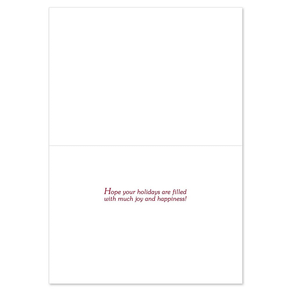 JAM PAPER Christmas Cards & Matching Envelopes Set, 7 6/7