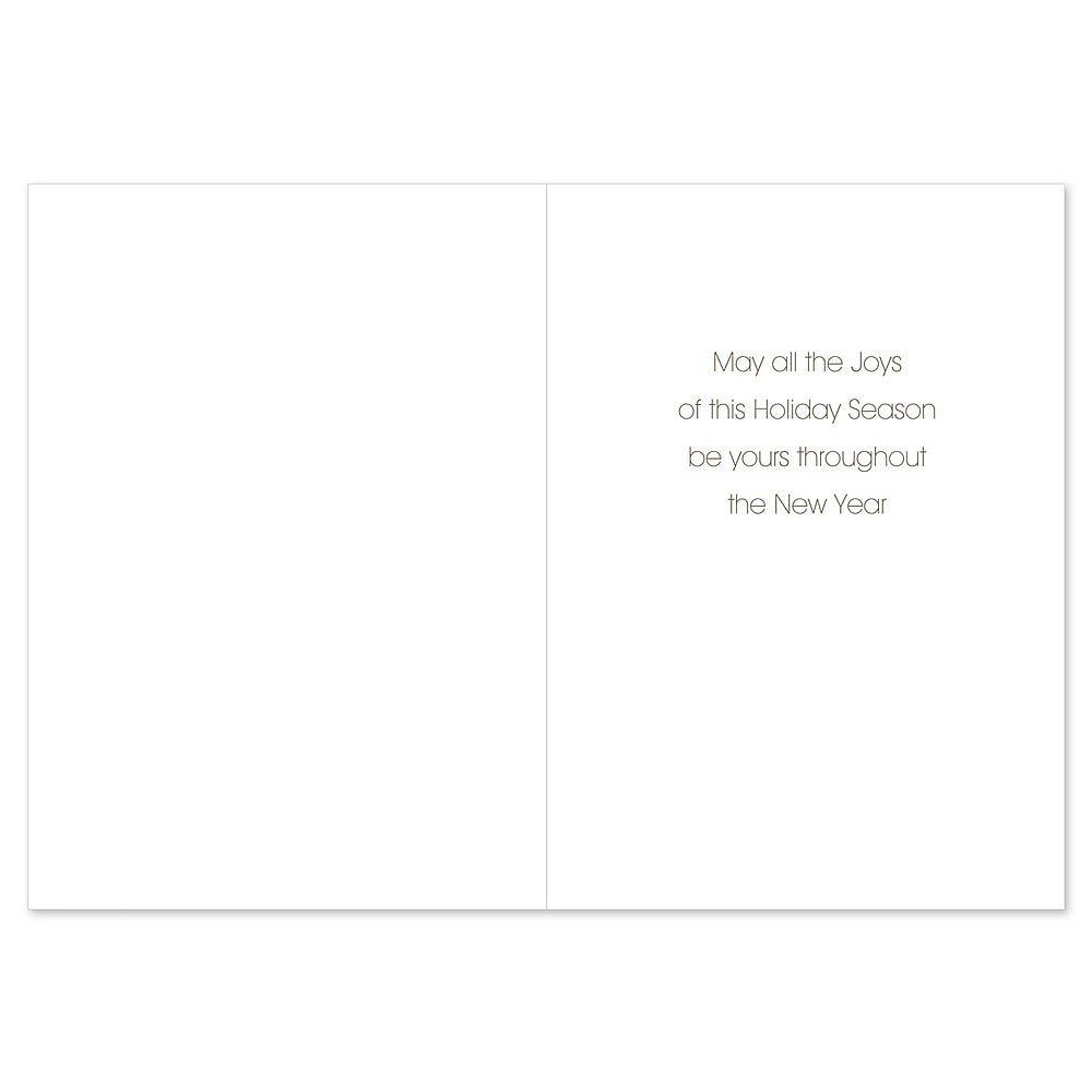 JAM PAPER Christmas Cards & Matching Envelopes Set, 7 6/7
