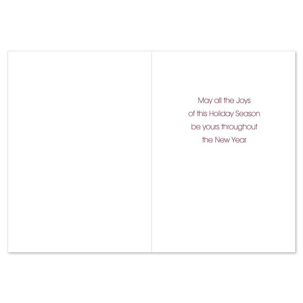 JAM PAPER Christmas Cards & Matching Envelopes Set, 7 6/7