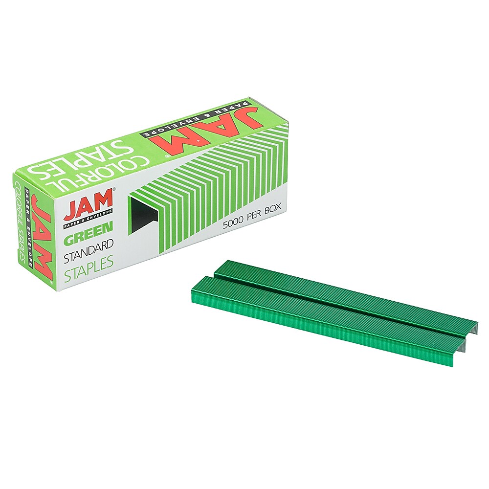 JAM Paper Colorful Staples, 1/4