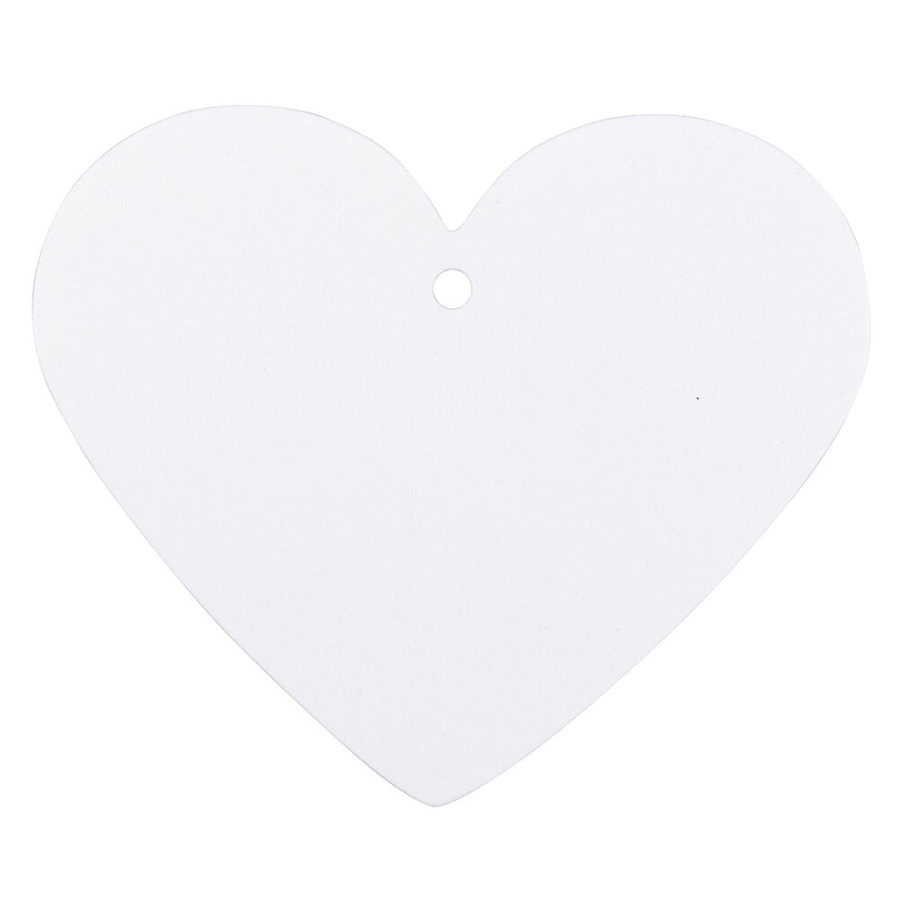 JAM Paper® Gift Tags, Large Heart, 3 x 2 1/2, White, 10/Pack