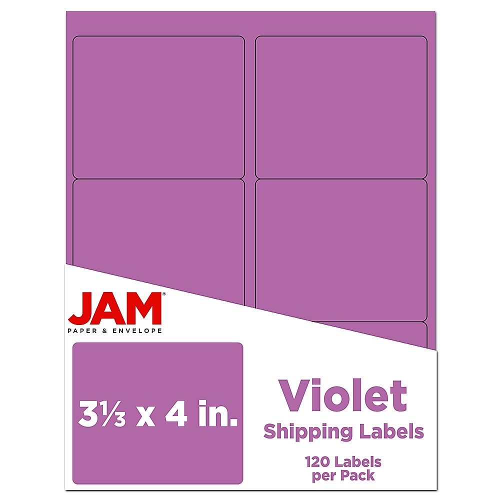 JAM Paper Laser/Inkjet Address Label, 4