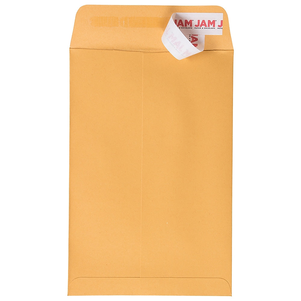 JAM Paper Peel and Seal Open End Catalog Envelope, 6