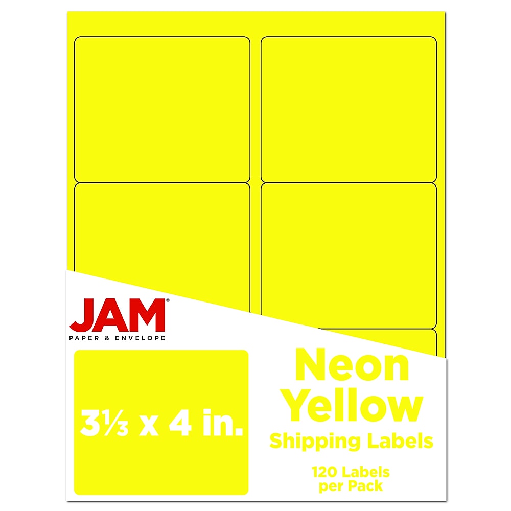 JAM Paper Shipping Label, 3 1/3