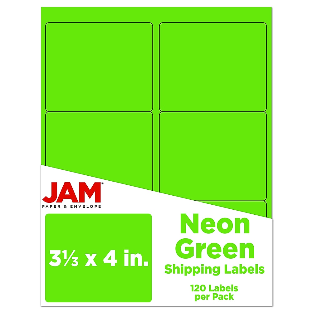 JAM Paper Shipping Labels, 3 1/3